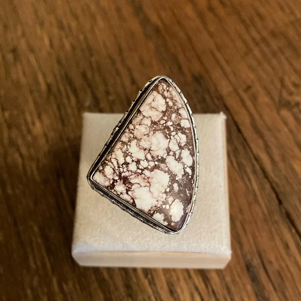 Wild Horse Jasper Natural Gemstone Ring NWOT